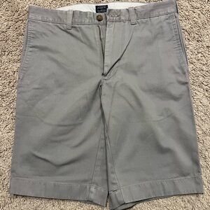 J. Crew Light Gray Men's Flat Front Shorts